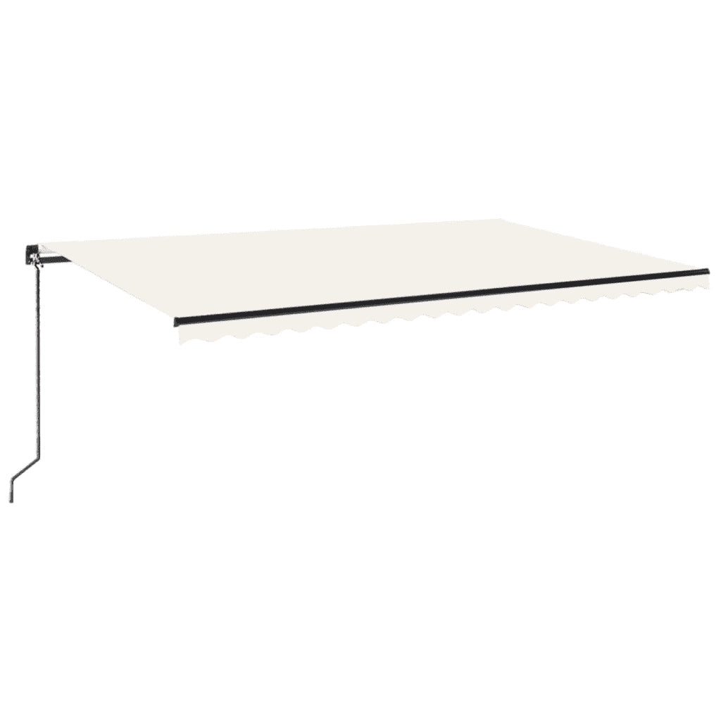 Tenda da Sole Retrattile Manuale 500x300 cm Crema 3069137