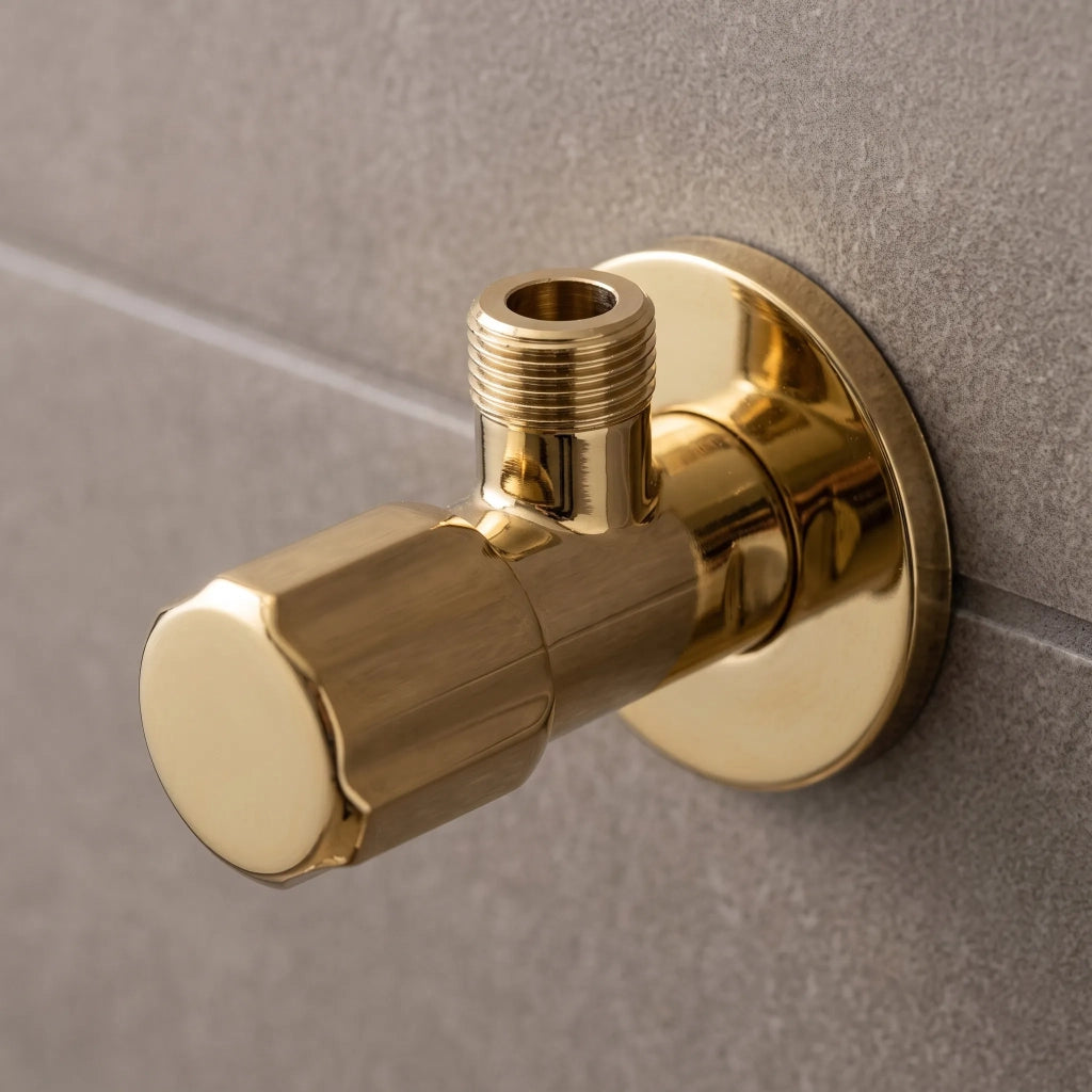 Valvola Ad Angolo 02 1/2" X 3/8" Gold