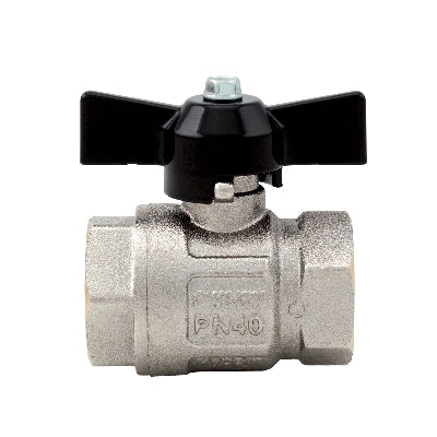 VALVOLA A SFERA FF IDEAL PASSAGGIO TOTALE- 1/4 DN8 50bar/725psi farf.nera- ITAP- pezzi 1