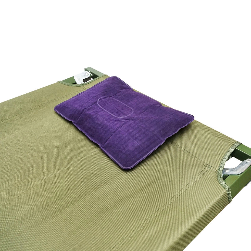 Lettino da campeggio pieghevole, verde oliva 190x66x42 cm Breckner Germany
