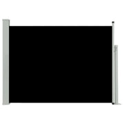 Tenda da sole laterale retrattile/schermo privacy per patio giardino terrazza balcone 100 x 500 cm nero 02_0007193