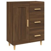 Buffet credenza cassettiera armadio mobile contenitore organizer per cucina soggiorno salotto 69,5 x 34 x 90 cm legno ingegnerizzato marrone 02_0031376