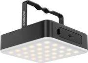 Lampada da campeggio LED USB ricaricabile - torcia da campeggio 4 livelli di luminosità - regolazione di luminosità senza tasti - magneti forti integrati - batteria da 13400 mAh - durata della luce 500 ore - funzione di stroboscopio SOS per emergenze