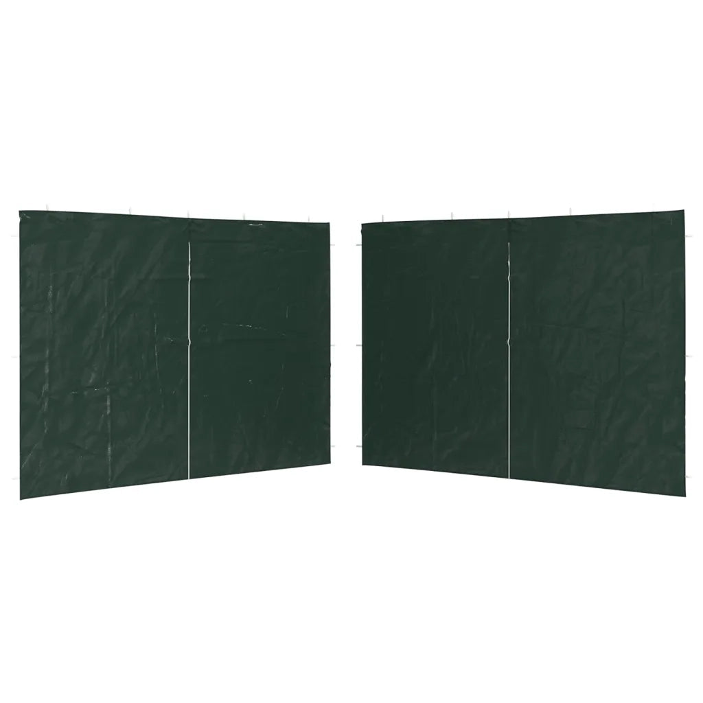 Parete per Tendostruttura in PE 2 pz con Zip Verde 45120