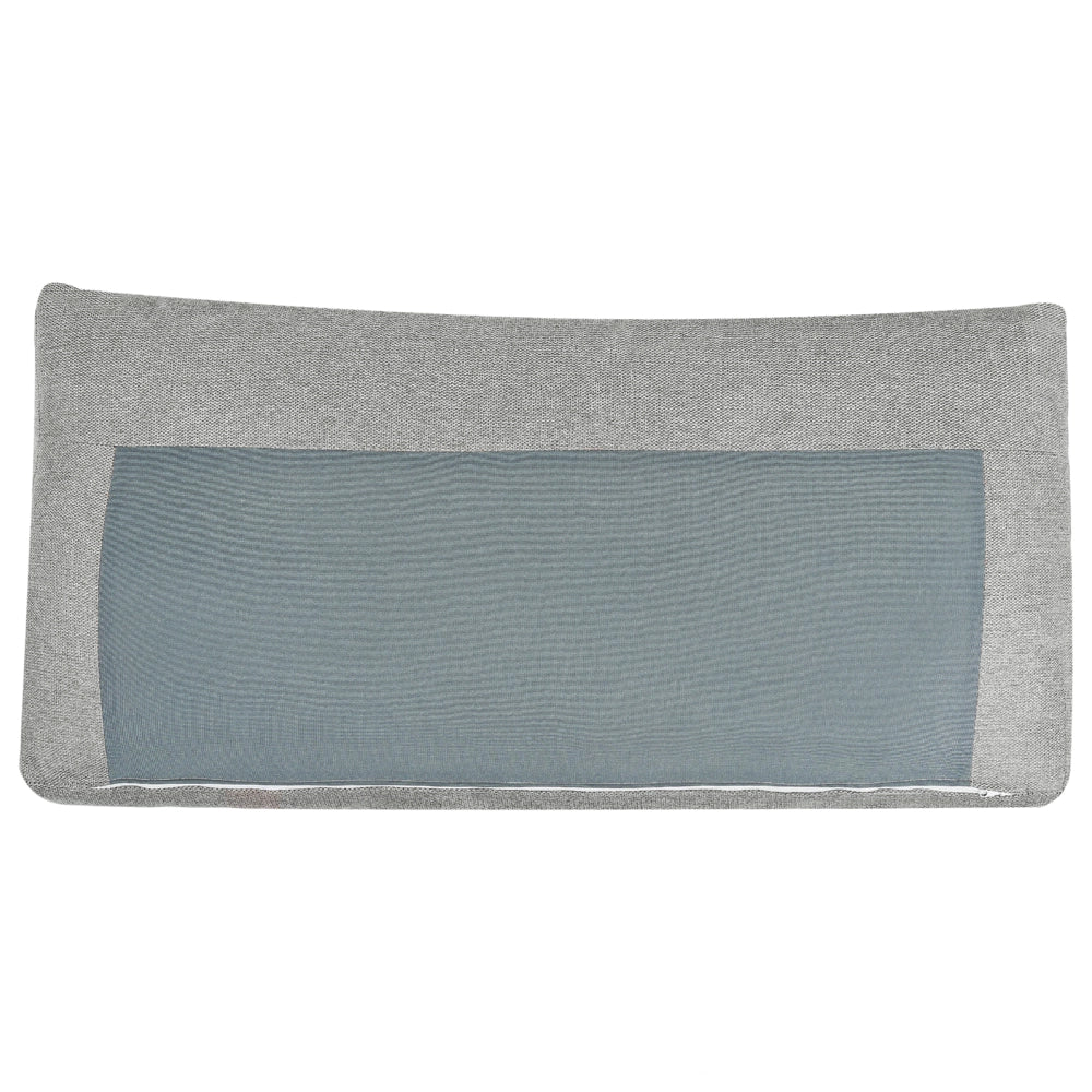 Divano letto angolare a destra Grigio Tessuto poliestere imbottito 3 posti a L con cuscini Funzione letto Stile moderno Soggiorno