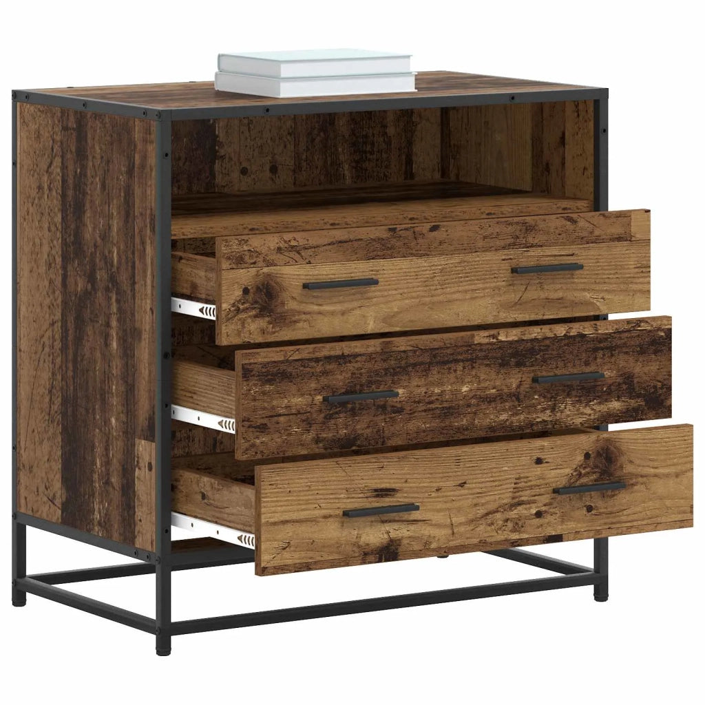 Mobile con Cassetti 3-Cassetto Legno antico 70 x 41 x 70 cm 8010306