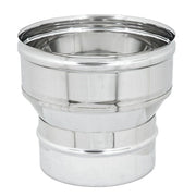 Aumento inox da m 100 a f variabile spessore 6 decimi aisi 304, diametro 180mm