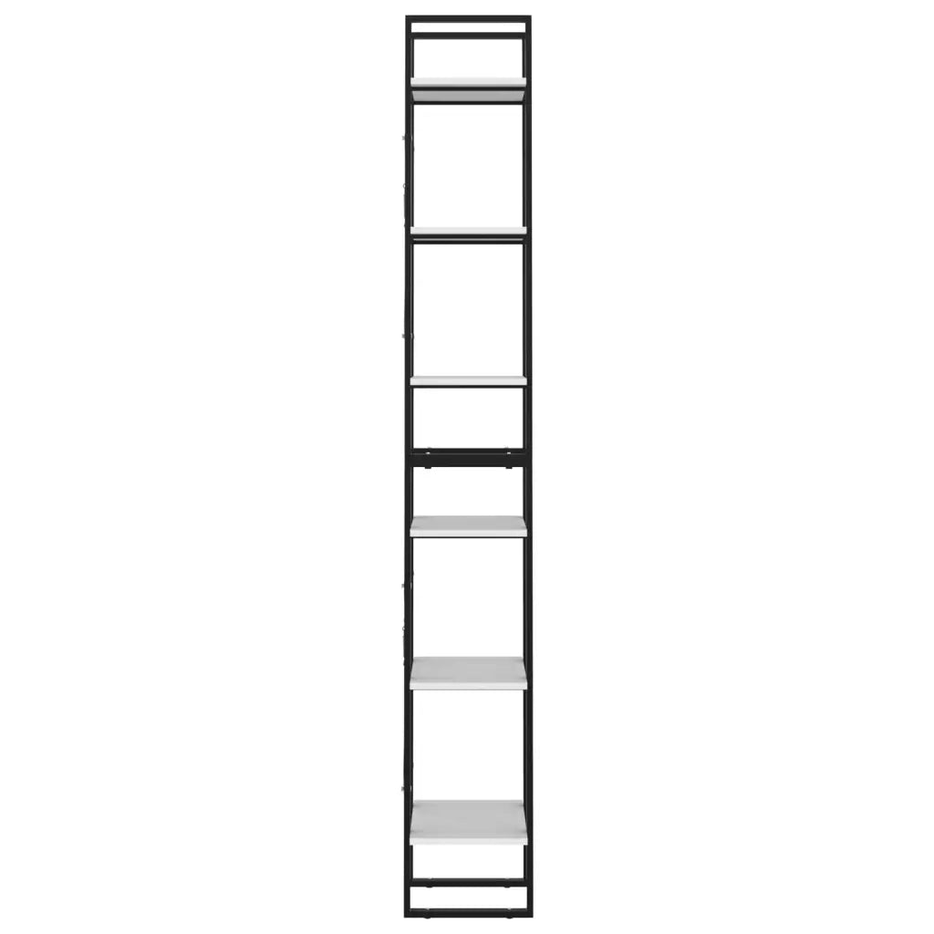 Libreria a 6 Ripiani Bianca 40x30x210 cm in Legno Multistrato cod mxl 17043