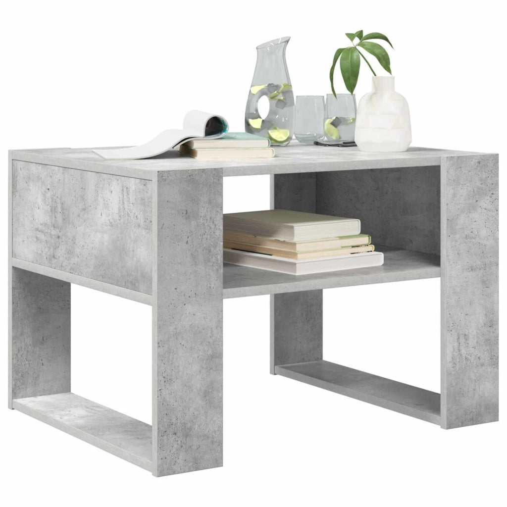 Tavolino da salotto Grigio cemento 66 x 53 x 45 cm 8000103