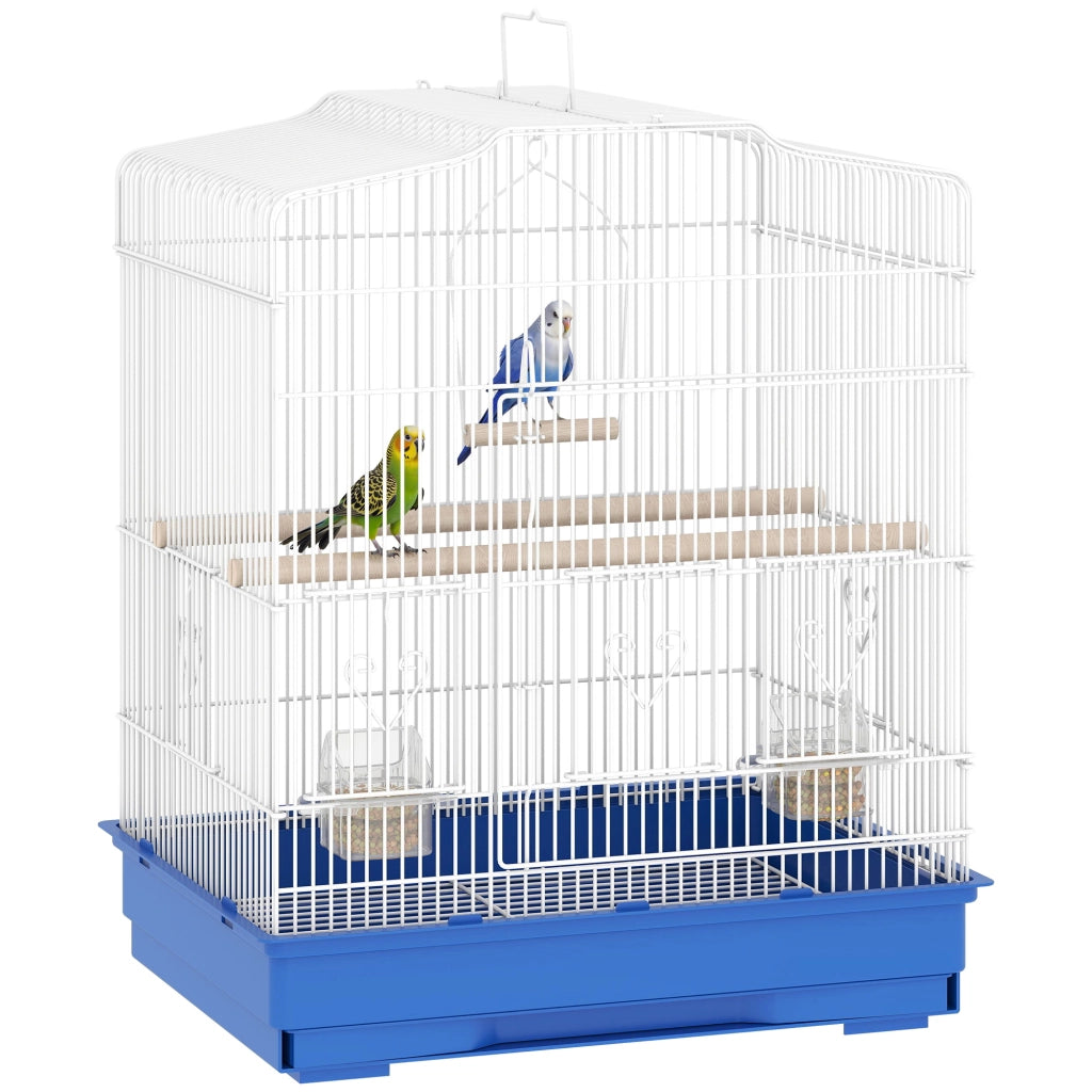 Gabbia per Uccelli ¨C zephmum ¨C Acciaio 46.5x36x59 cm Blu