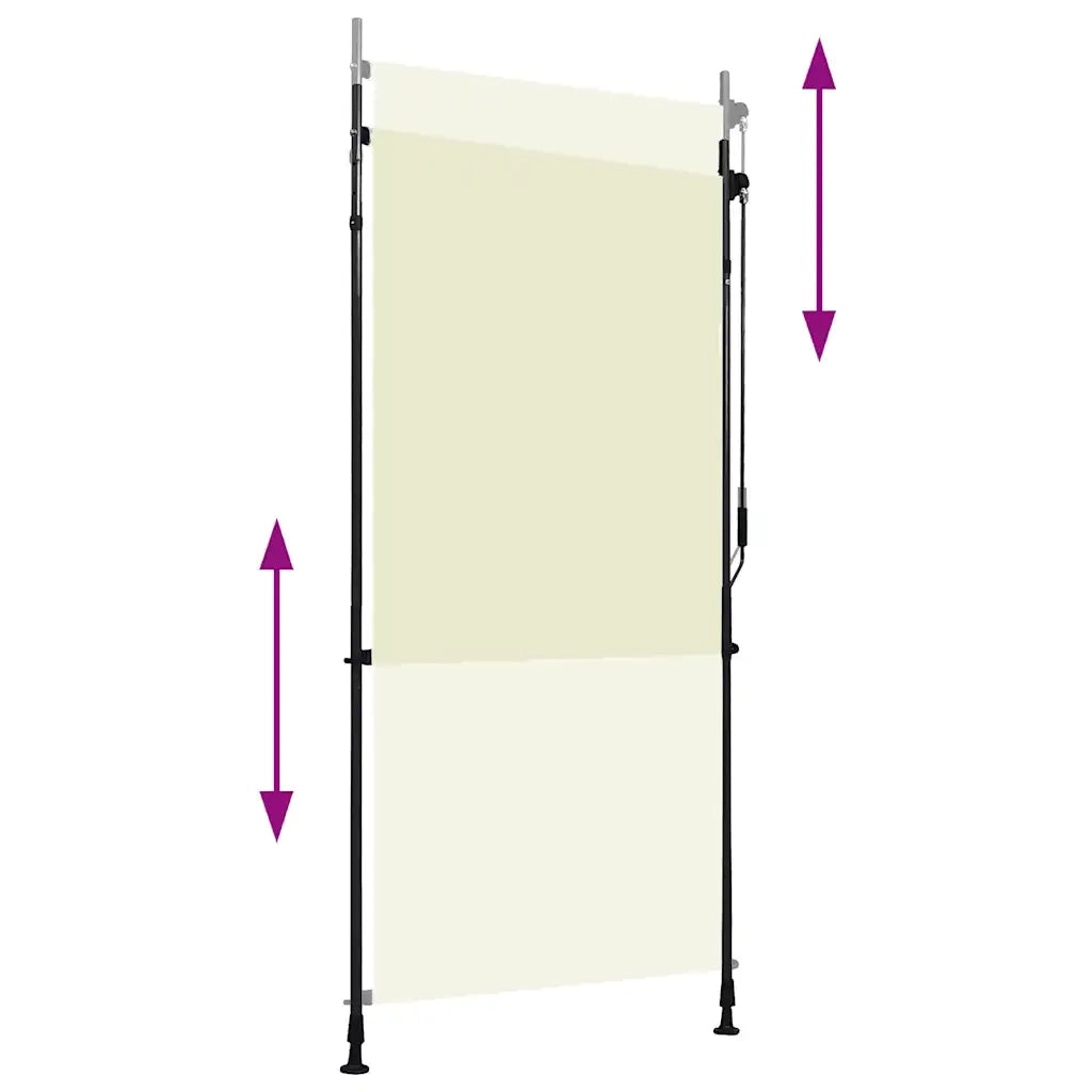 Tenda a Rullo per Esterni 100x270 cm Crema 145939