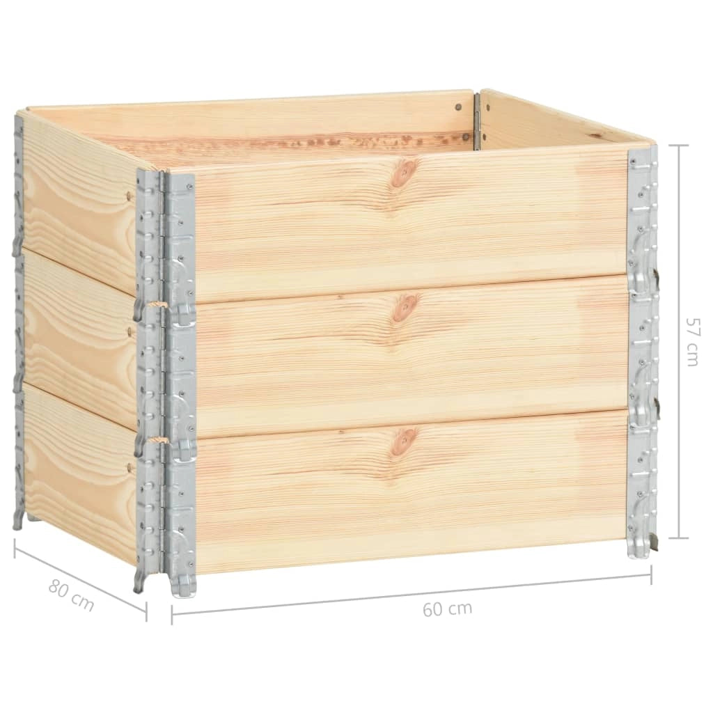 Fioriere rialzate 3 pezzi 60 x 80 cm in legno massello di pino 02_0000892