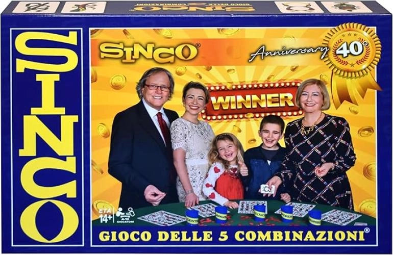 Sinco - Gioco Da Tavolo, Edizione Speciale 40° Anniversario, Tombola Napoletana, Ravensburger,Eta 14+
