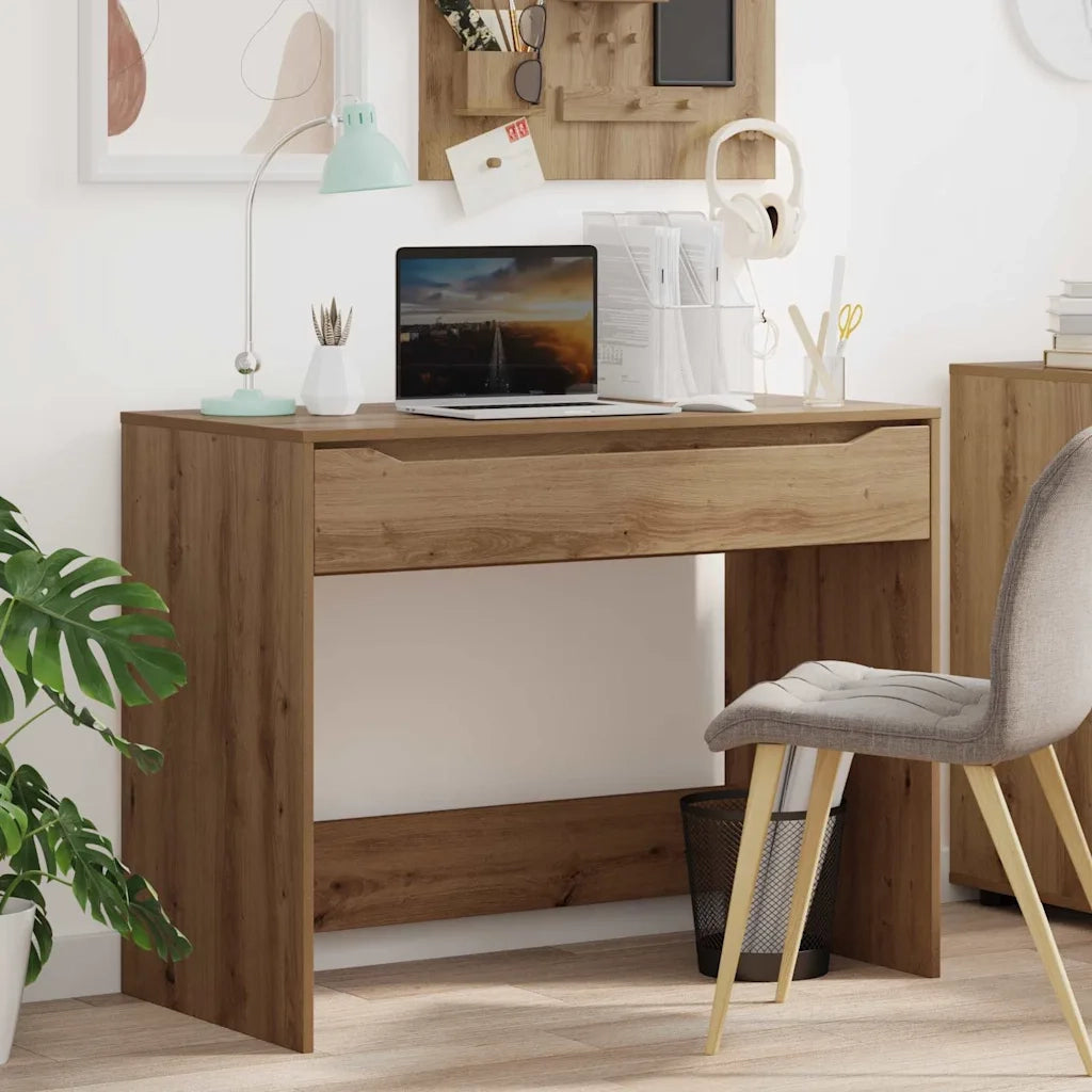 Scrivania | Tavolo da Ufficio con cassetto Rovere Artigianale 100 x 50 x 78 cm