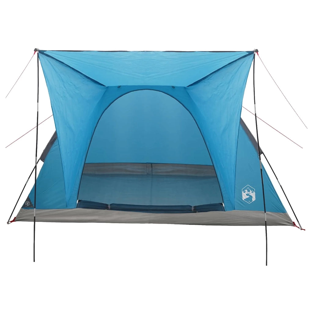 Tenda da campeggio con tetto Blu 4 persone Poliestere e Acciaio 42028648