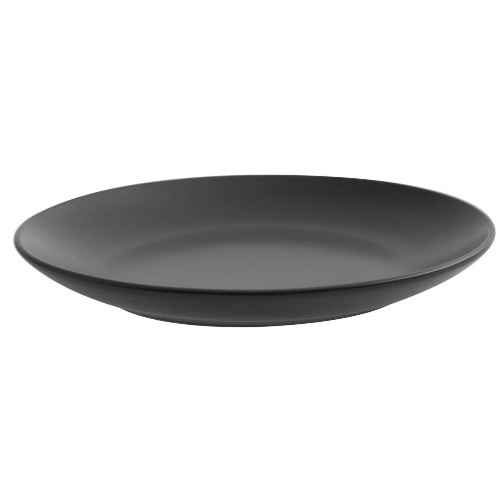 Set di 18 piatti in gres nero con finitura smaltata a mano per 6 persone cucina e sala da pranzo