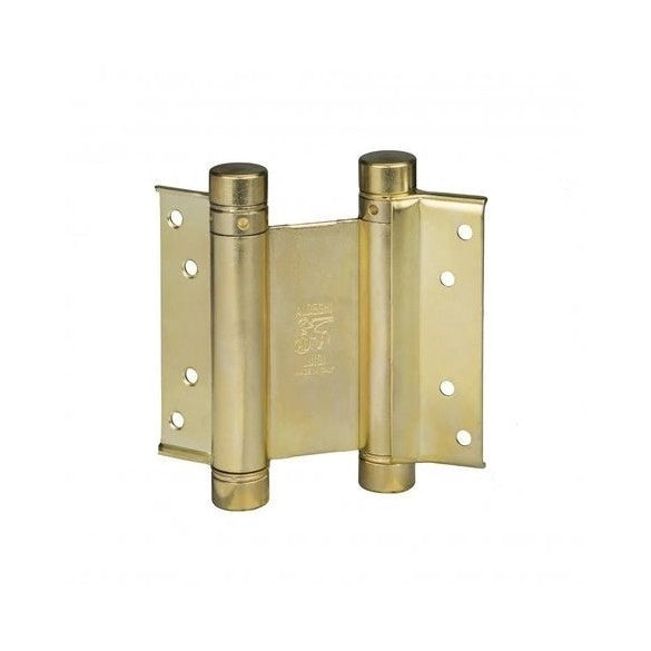 CERNIERA A MOLLA DOPPIA AZIONE 125 mm - Bronzata - 2 pezzi
