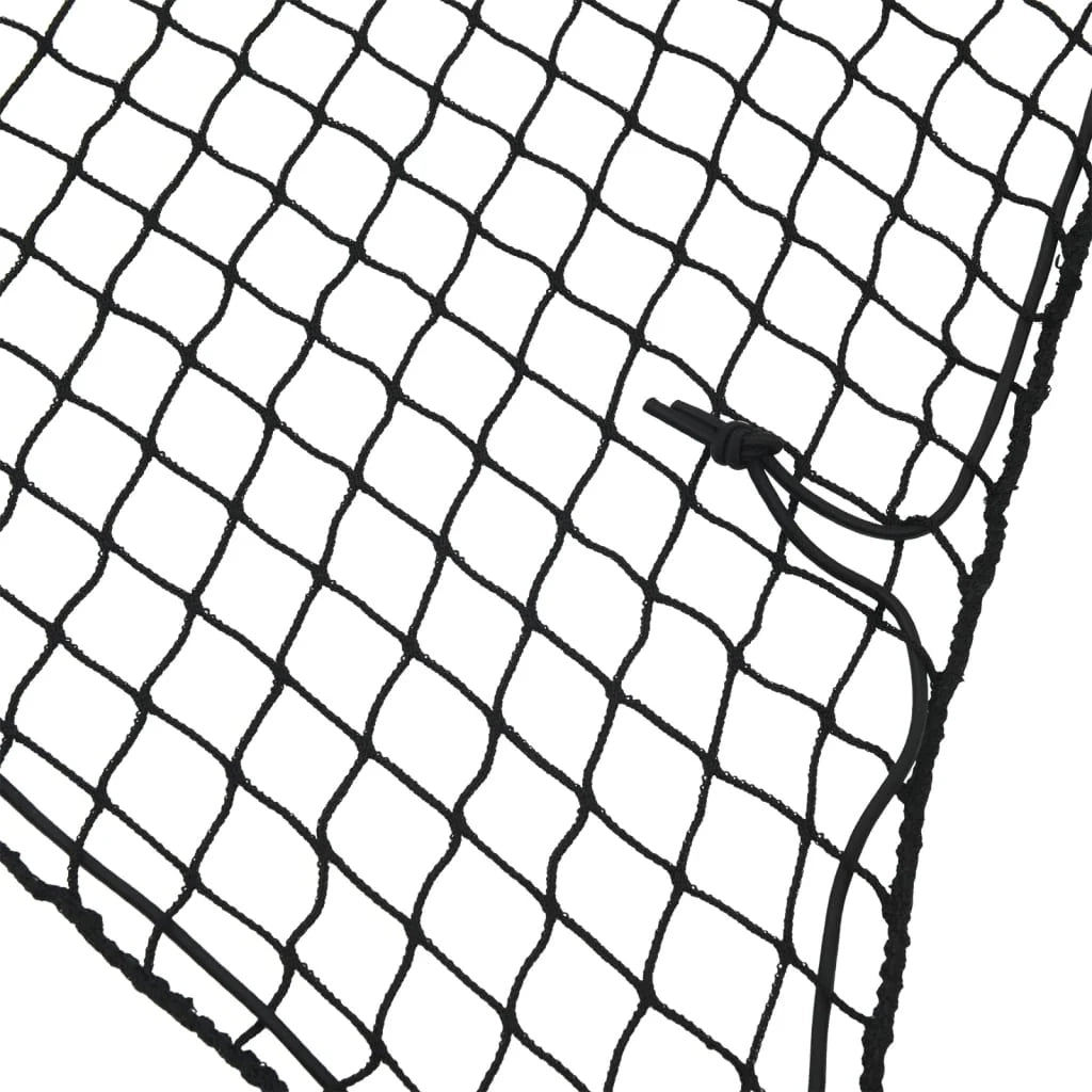 Rete per rimorchio telo di fissaggio del carico portapacchi con corda elastica 3,5 x 2,5 m PP nero 02_0042204