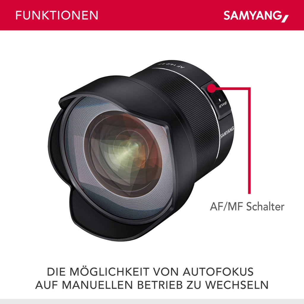 Obiettivo ultra grandangolare AF 14mm F2,8 per Nikon F– angolo di campo 116,6° e autofocus – Grandangolo full-frame per fotocamere APS-C