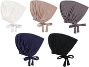 5 pezzi di capo per donna, velo per la testa con chiusura a striscia, ideale per le donne musulmane, capi per donna confortevoli e respiranti in diverse colorazioni