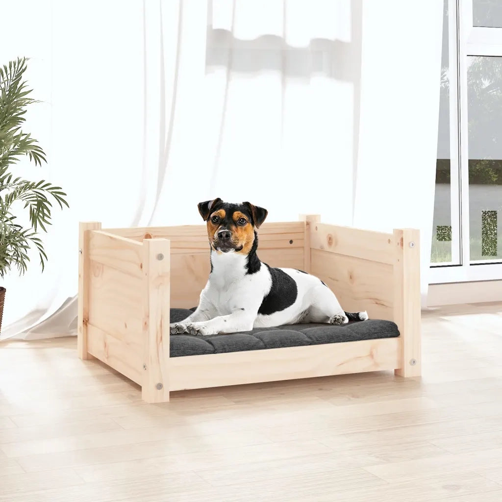 Letto per cani 55,5x45,5x28 cm in legno massello di pino CFW6433938