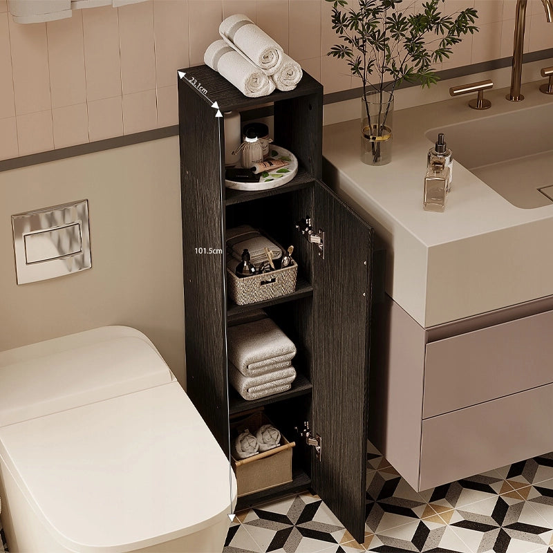 MOBILE DA BAGNO A COLONNA STRETTO LOFT NERO – MODERNO 101 CM