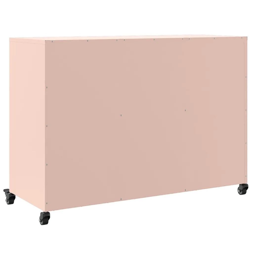 Credenza-Buffet-Armadio da cucina Rosa 100,5x39x72 cm in Acciaio 550216