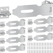 Hangslot per cassetti e contenitori, 57 mm, chiusura a gomito in acciaio inossidabile, serratura con viti - Sicurezza per casse, armadi, scatole dei utensili