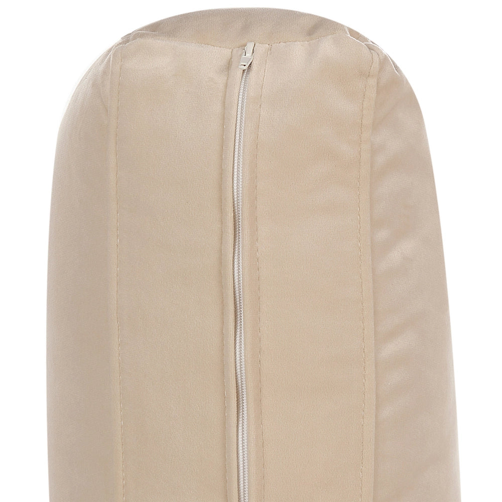 Divano angolare moderno in velluto beige con gambe nere a 4 posti lato destro Stile Retrò Moderno