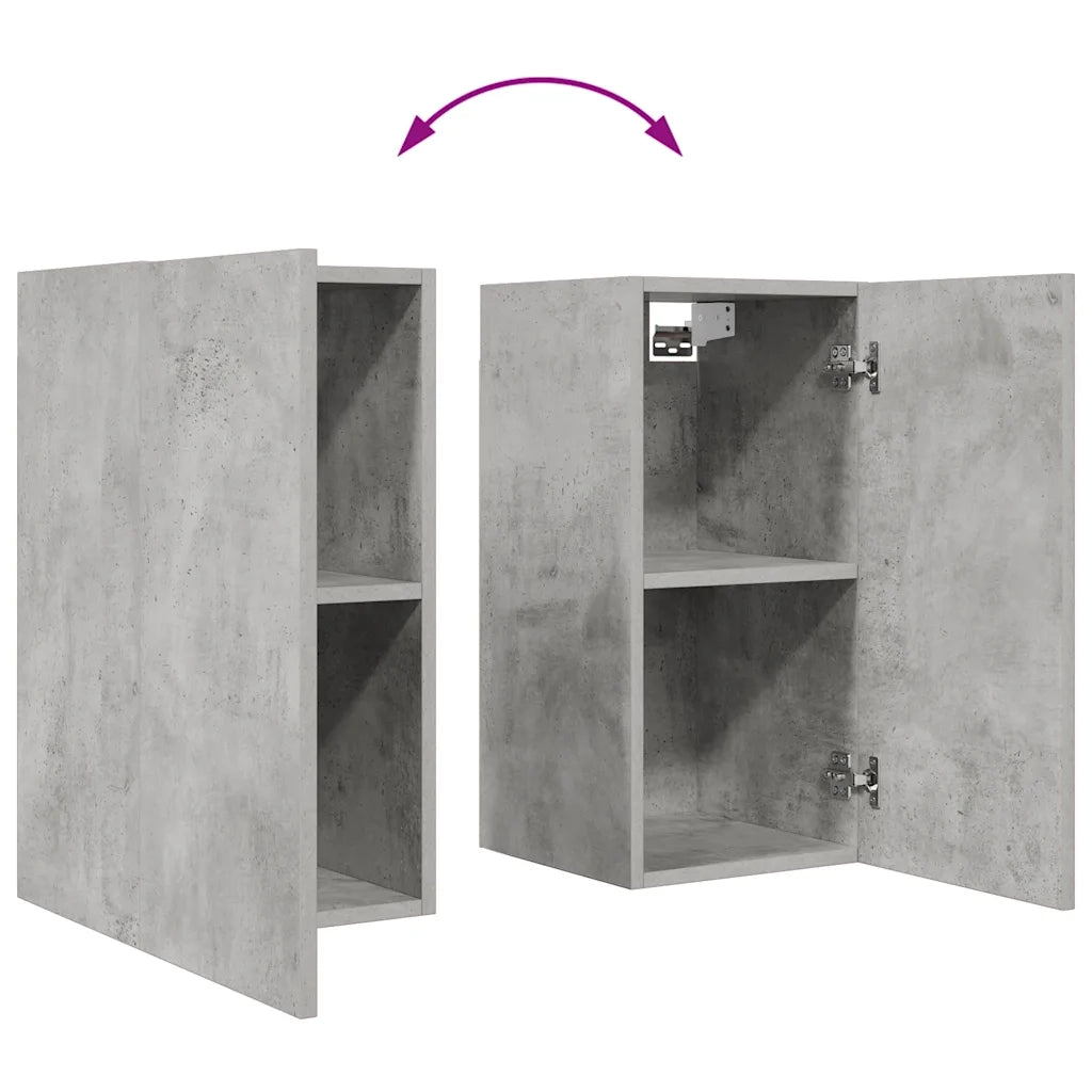 Set Mobili TV 6 pz Grigio Cemento in Truciolato  cod mxl 20808