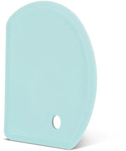 Schrappatore di impasto in silicone flessibile, grande (15.2 × 10.9 cm), multifunzionale, antiaderente, di grado alimentare, spiedino da banco da forno (verde menta)