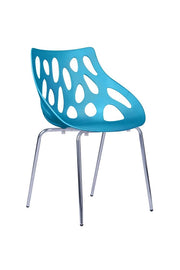 Orlandoset 4 sedie attesa - blu chiaro