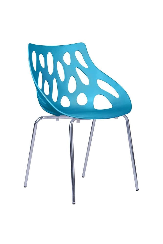 Orlandoset 4 sedie attesa - blu chiaro