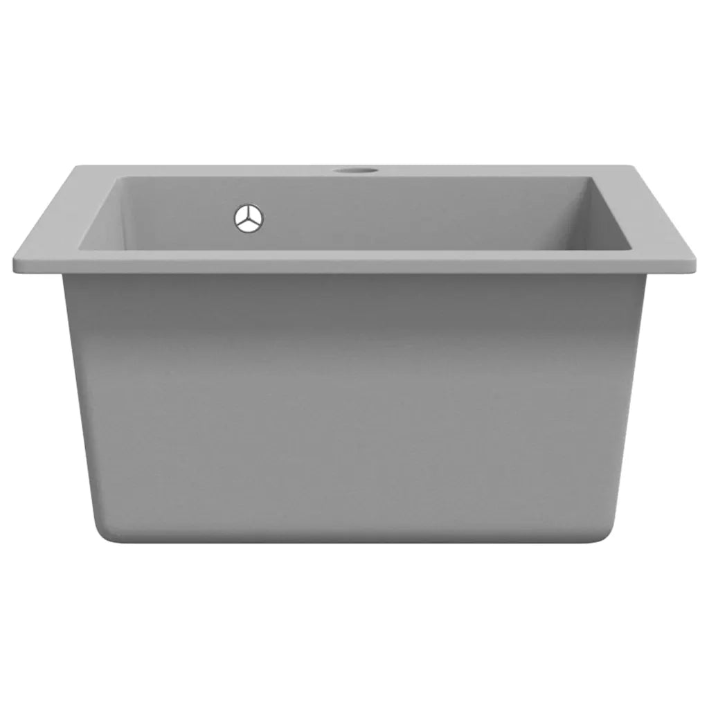 Lavandino da Cucina-Lavabo-Lavello Granito solo Lavello ad Incasso Grigio