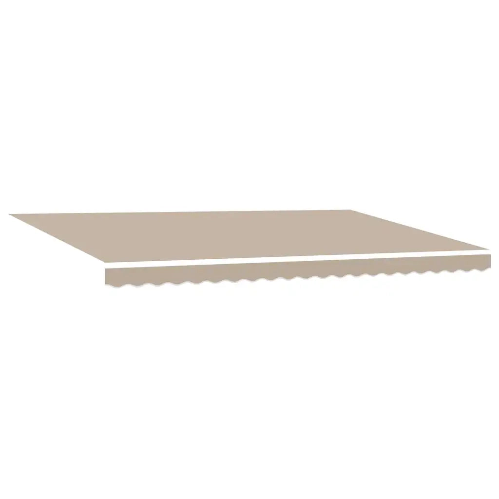 Tenda Retrattile Beige 500 × 300 cm Poliestere e Metallo 3331336