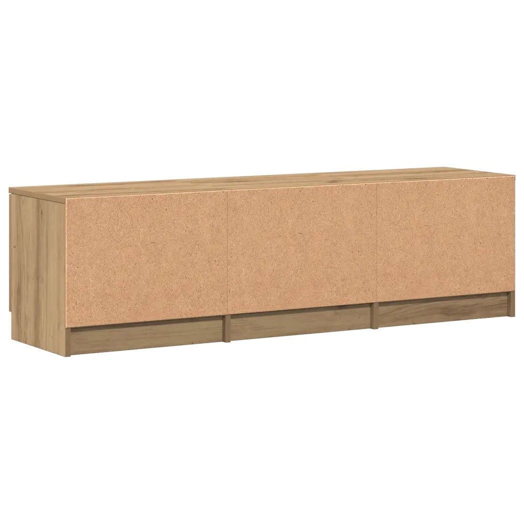 Mobile Porta TV Rovere Artigianale 140x35x40 cm in Truciolato