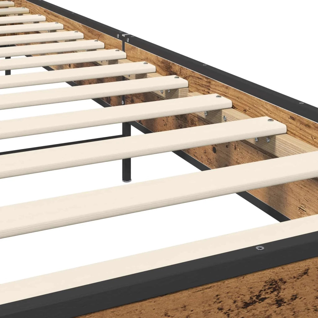 Struttura letto con testata Legno antico 80 x 200 cm 8009109