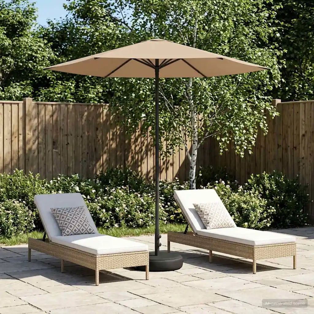 Ombrellone da giardino-Parasole da Giardino con Base 230 x 230 cm Poliestere 499653