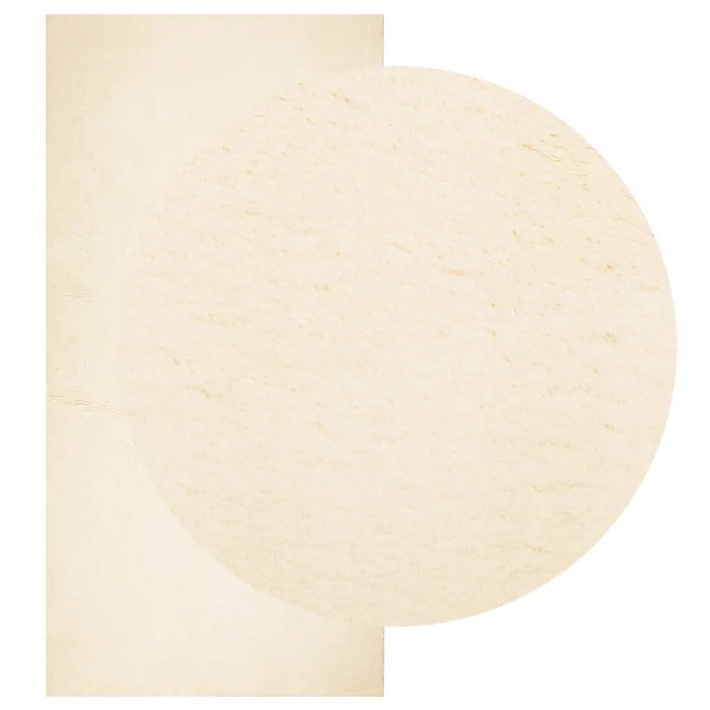 Tappeto a Pelo Corto HUARTE Morbido e Lavabile Crema 100x200 cmcod mxl 85968