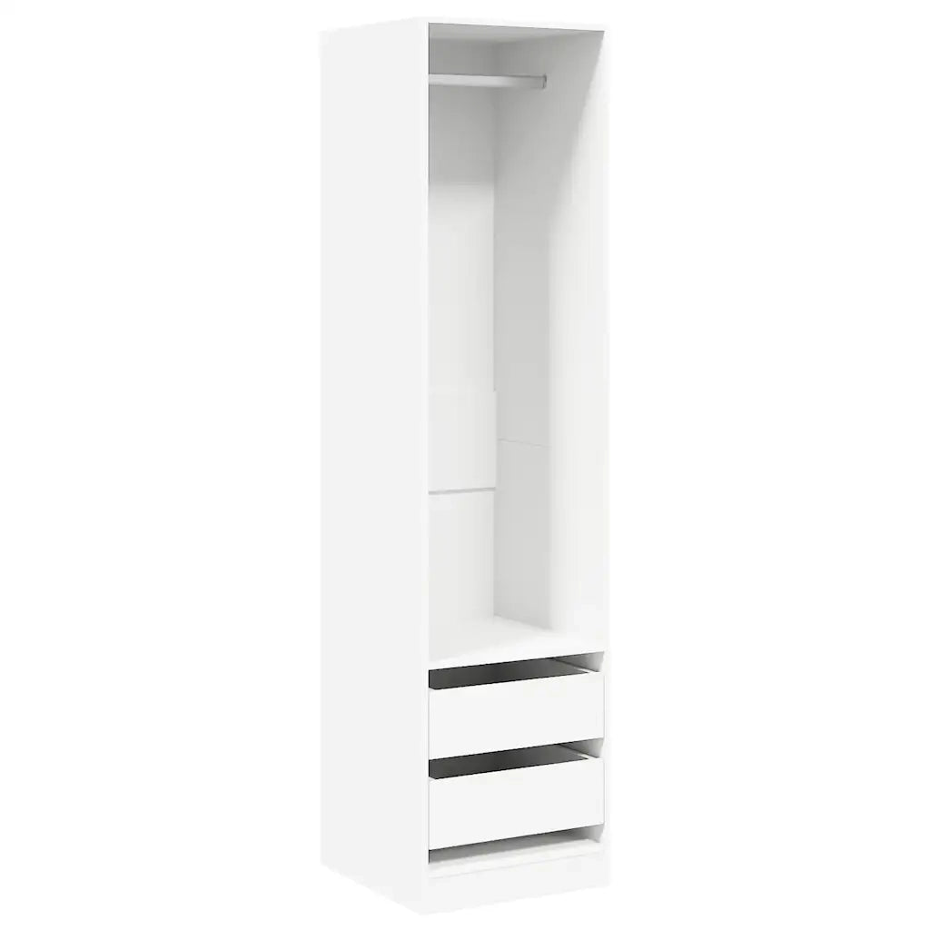 Armadio con Cassetti Bianco 50x50x200 cm in Legno Multistratocod mxl 82232