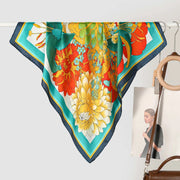 Nuova sciarpa da donna in seta stampata, stile coreano, sciarpa decorativa alla moda e versatile.