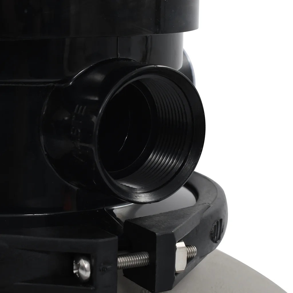 Filtro a Sabbia per Piscine Valvola a 4 Posizioni Grigio 350 mm 91725