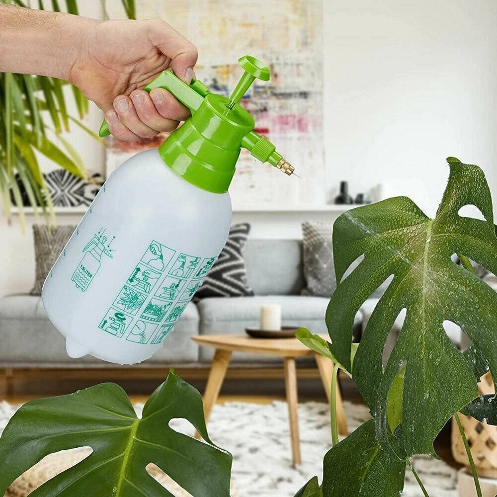 Trade Shop - Spruzzatore A Pressione 1,5 Lt Ugello Regolabile In Ottone Da Giardino Pesticidi -