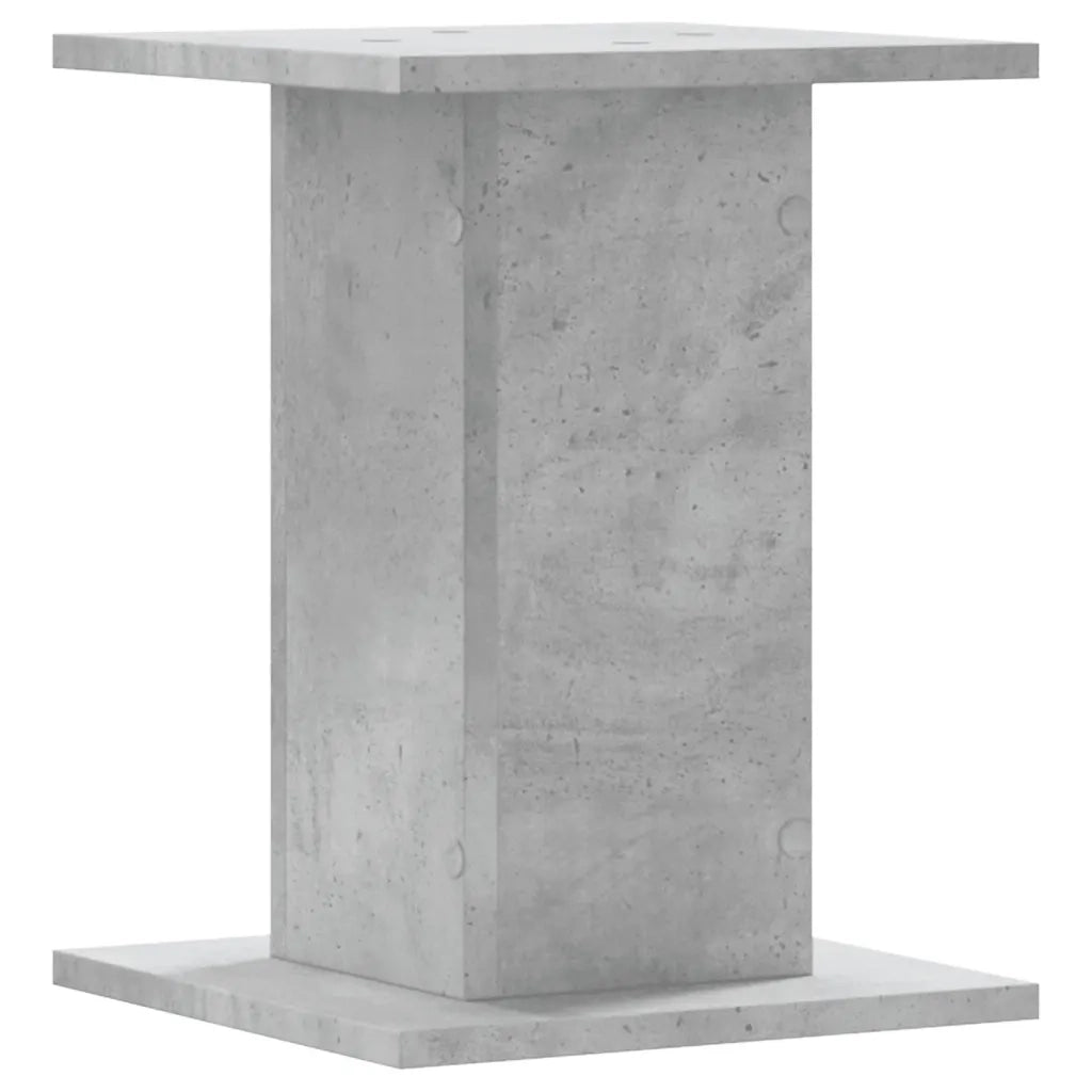 Supporti Altoparlanti 2 pz Grigio 30x30x40 cm Legno Multistrato