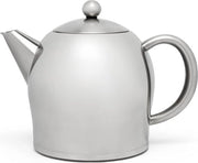 Theepot in acciaio inossidabile da 1,0 L con finitura argentea