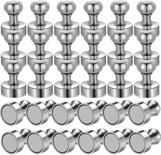 30 magneti forti, 12 x 16 mm piccoli magneti per lavagne magnetiche, magneti neodymium, mini magneti extra forti, ganci magnetici rotondi, magneti per lavagna bianca, magneti per pannelli refrigeratore