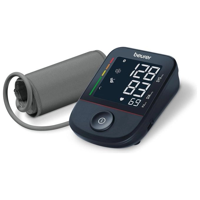 Beurer BM48 BT Misuratore di pressione da braccio connettibile Bluetooth per trasmissione automatica dei valori all'app Beurer healthManager Pro Indicatore del valore a riposo - con sensore posizionamento manicotto - porta USB-C per alimentazione da rete