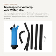Pompa Vat Telescopica per Acqua, Olio e Fluidi con Sifone Regolabile