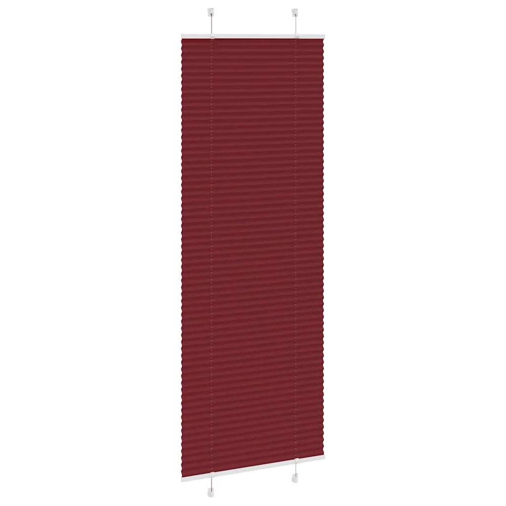Tenda Plissettata | Tenda pliss¨¨ Rosso Bordeaux 75x200 cm Larghezza Tessuto