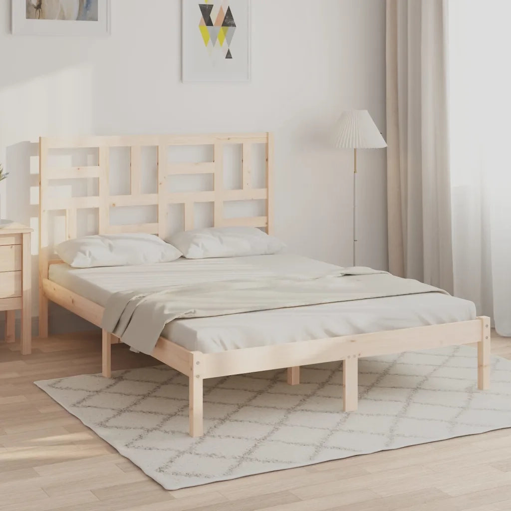 Giroletto senza Materasso Ambrato in Legno Massello 140x200 cm 3105950
